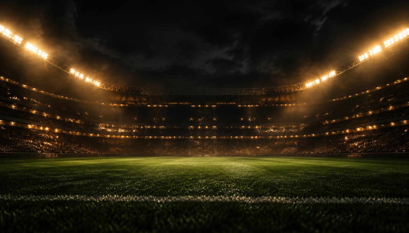Fotbalový stadion pod světly